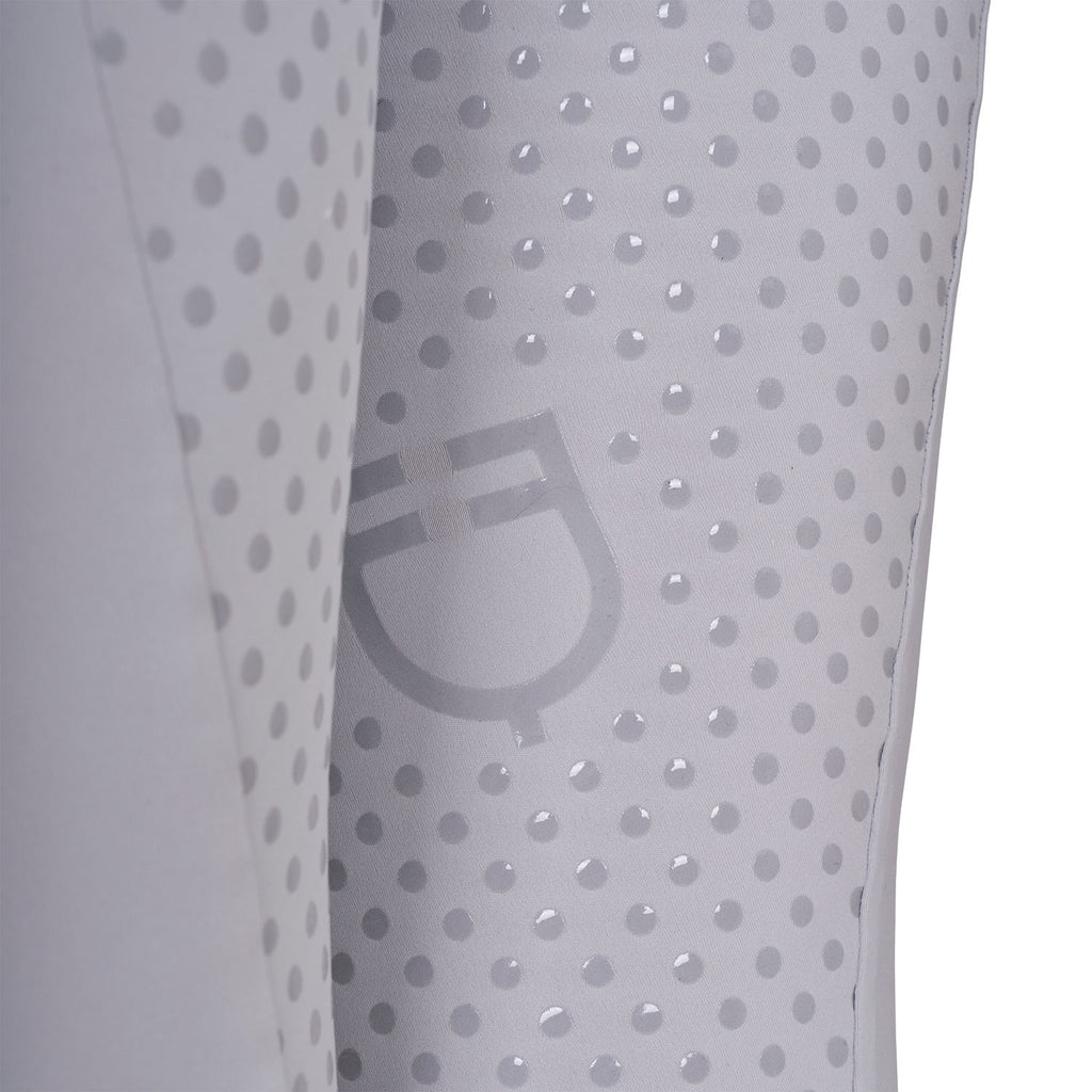 Women's full grip leggings with perforated inserts