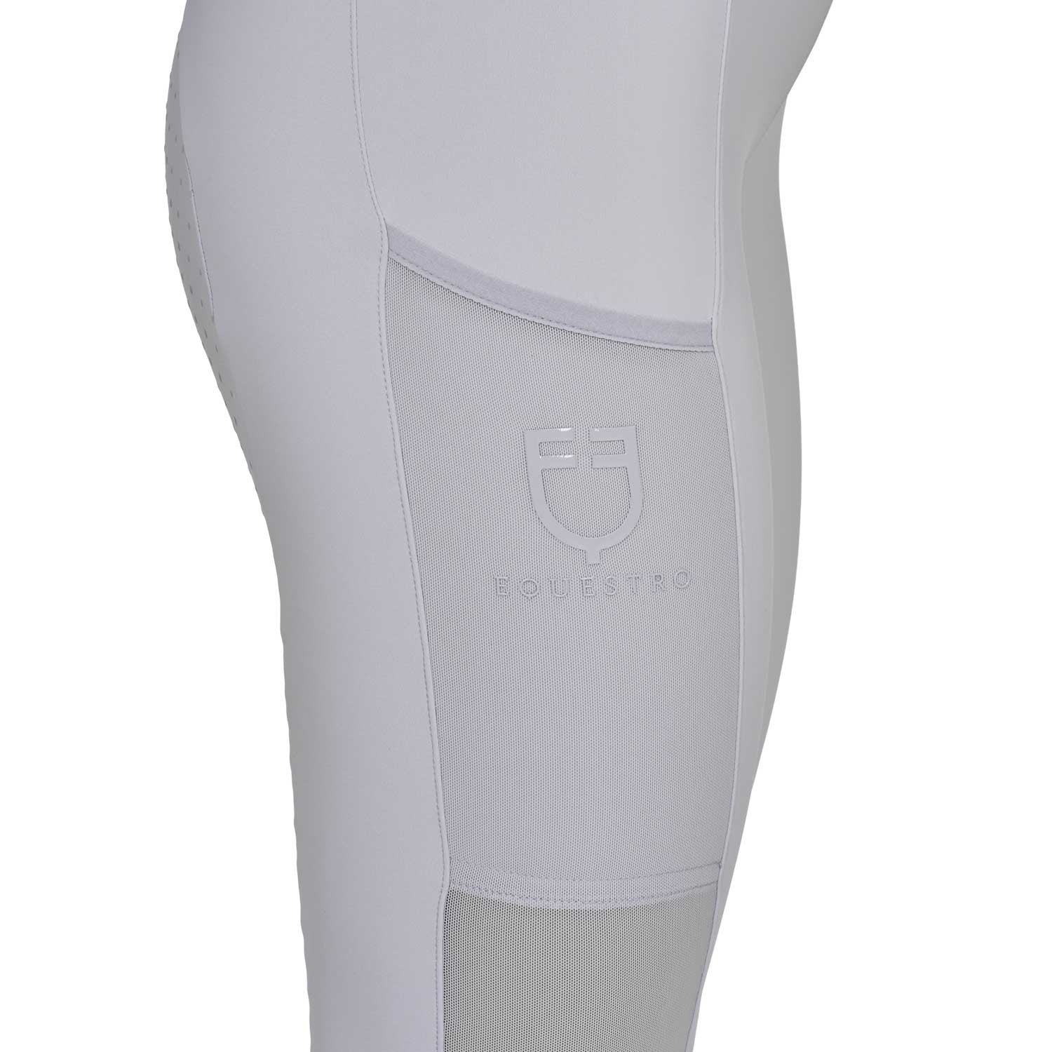 Women's full grip leggings with perforated inserts