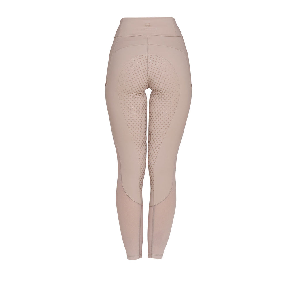 Women's full grip leggings with perforated inserts
