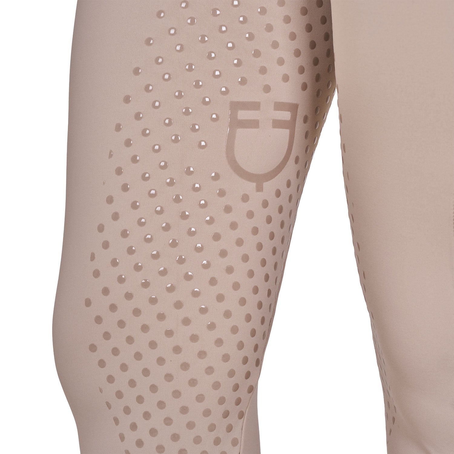 Women's full grip leggings with perforated inserts