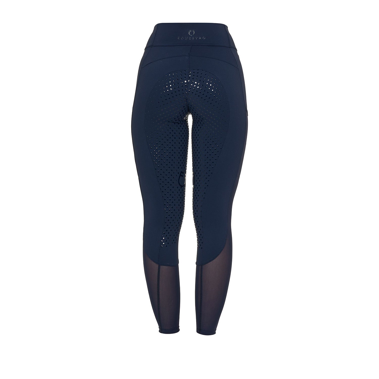 Women's full grip leggings with perforated inserts