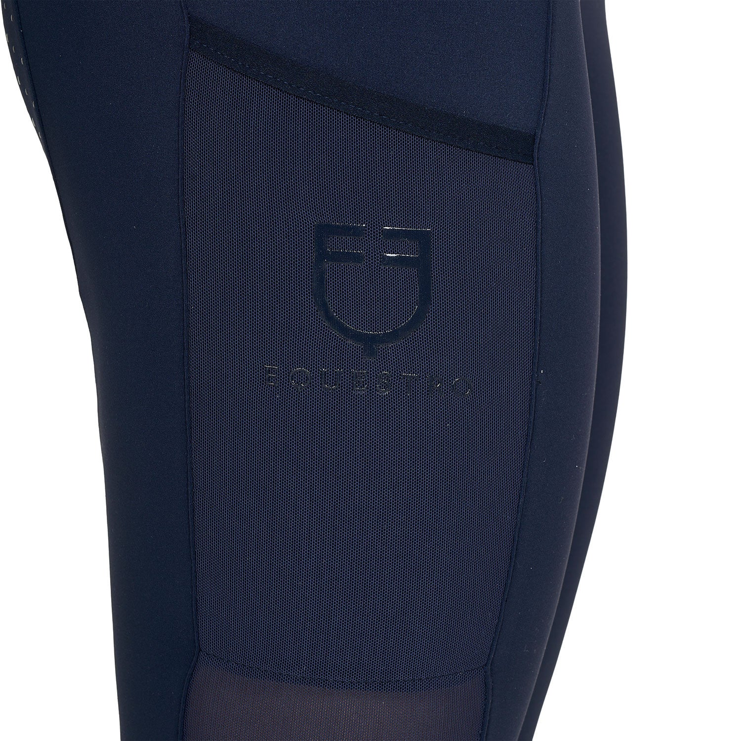 Women's full grip leggings with perforated inserts