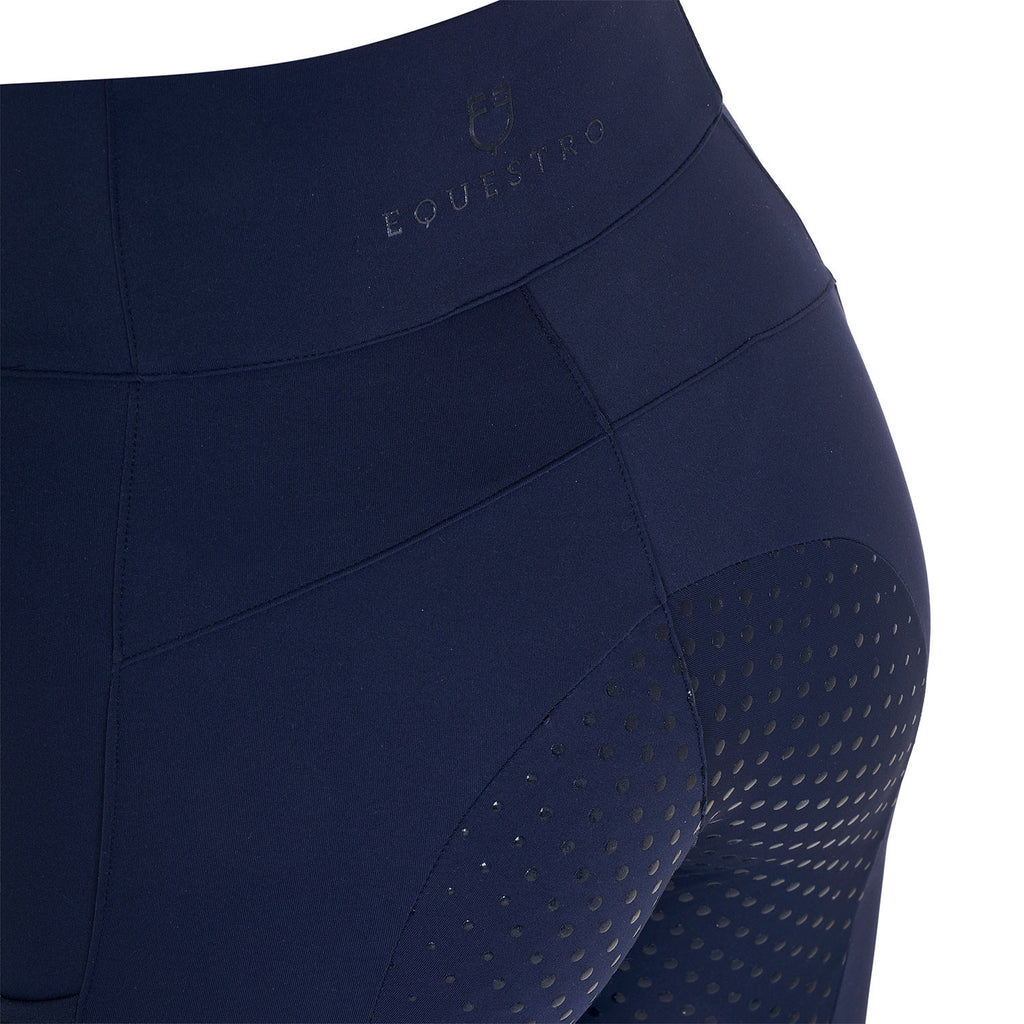 Women's full grip leggings with perforated inserts