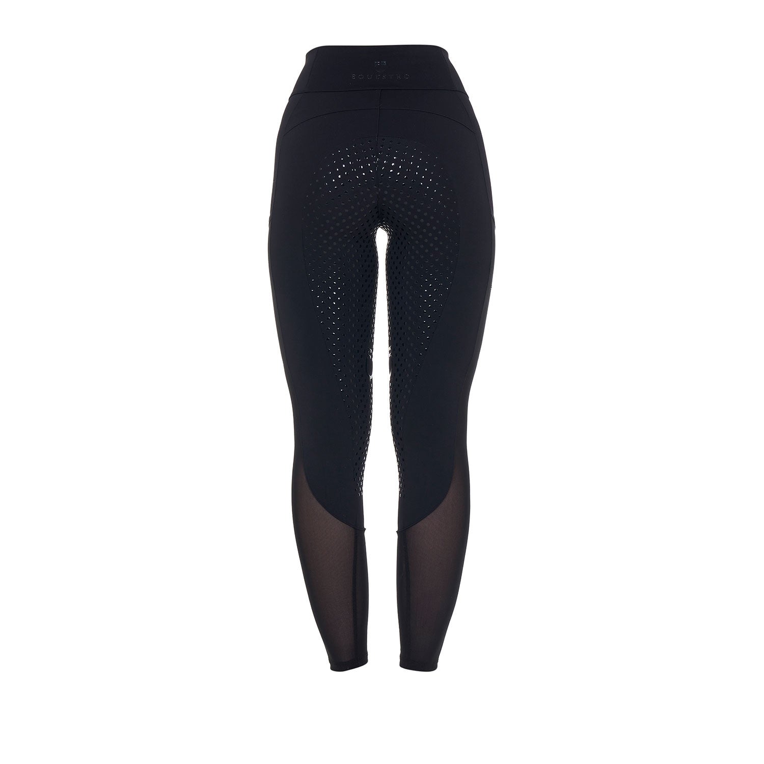 Women's full grip leggings with perforated inserts