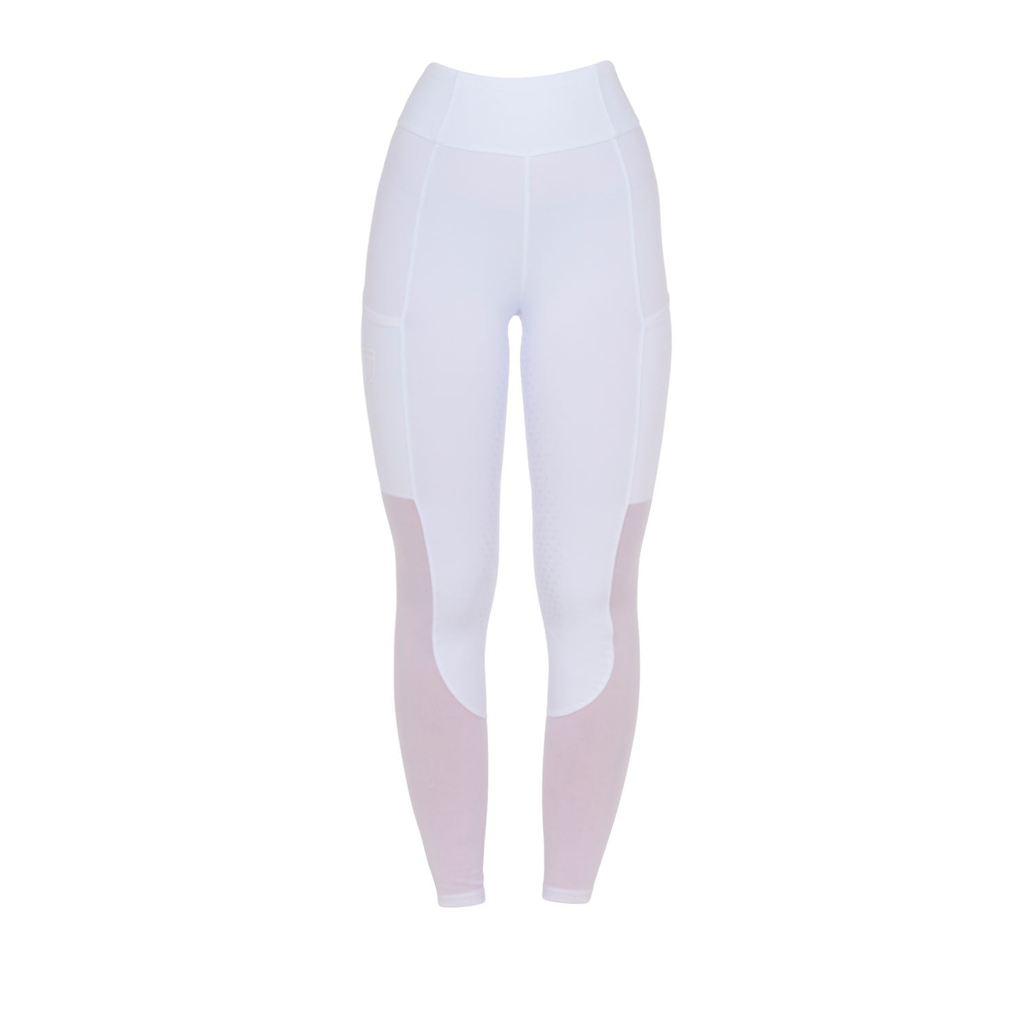 Women's full grip leggings with perforated inserts