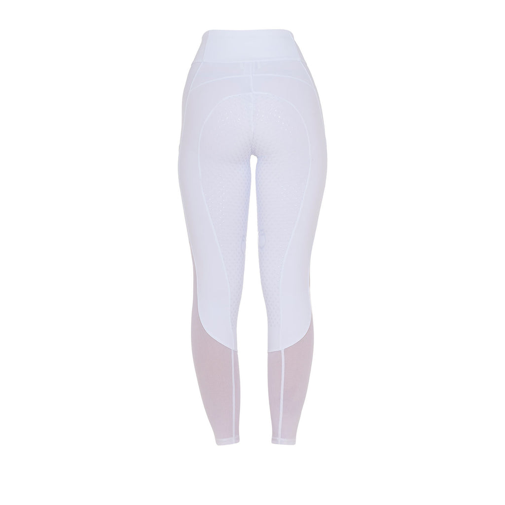 Women's full grip leggings with perforated inserts