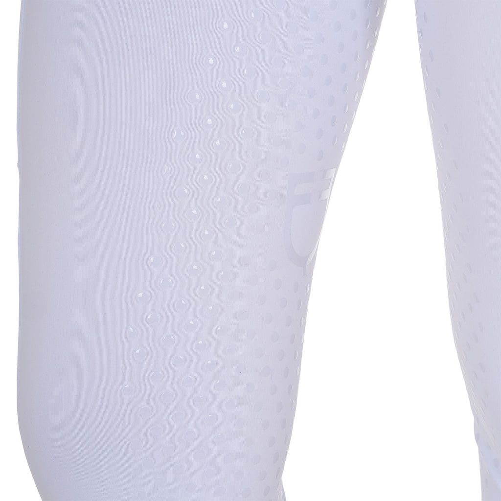 Women's full grip leggings with perforated inserts