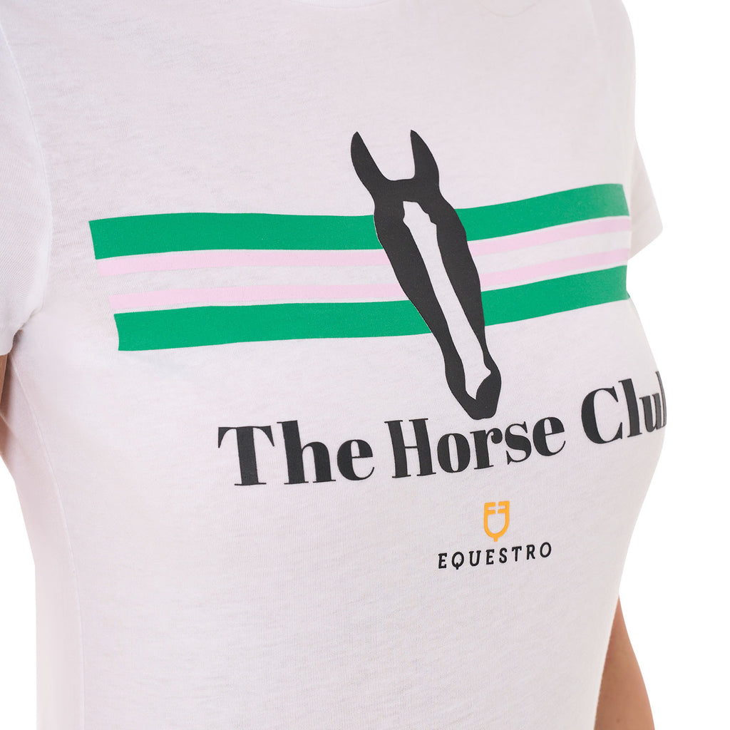 Women's Stripe Horse Club cotton T-shirt