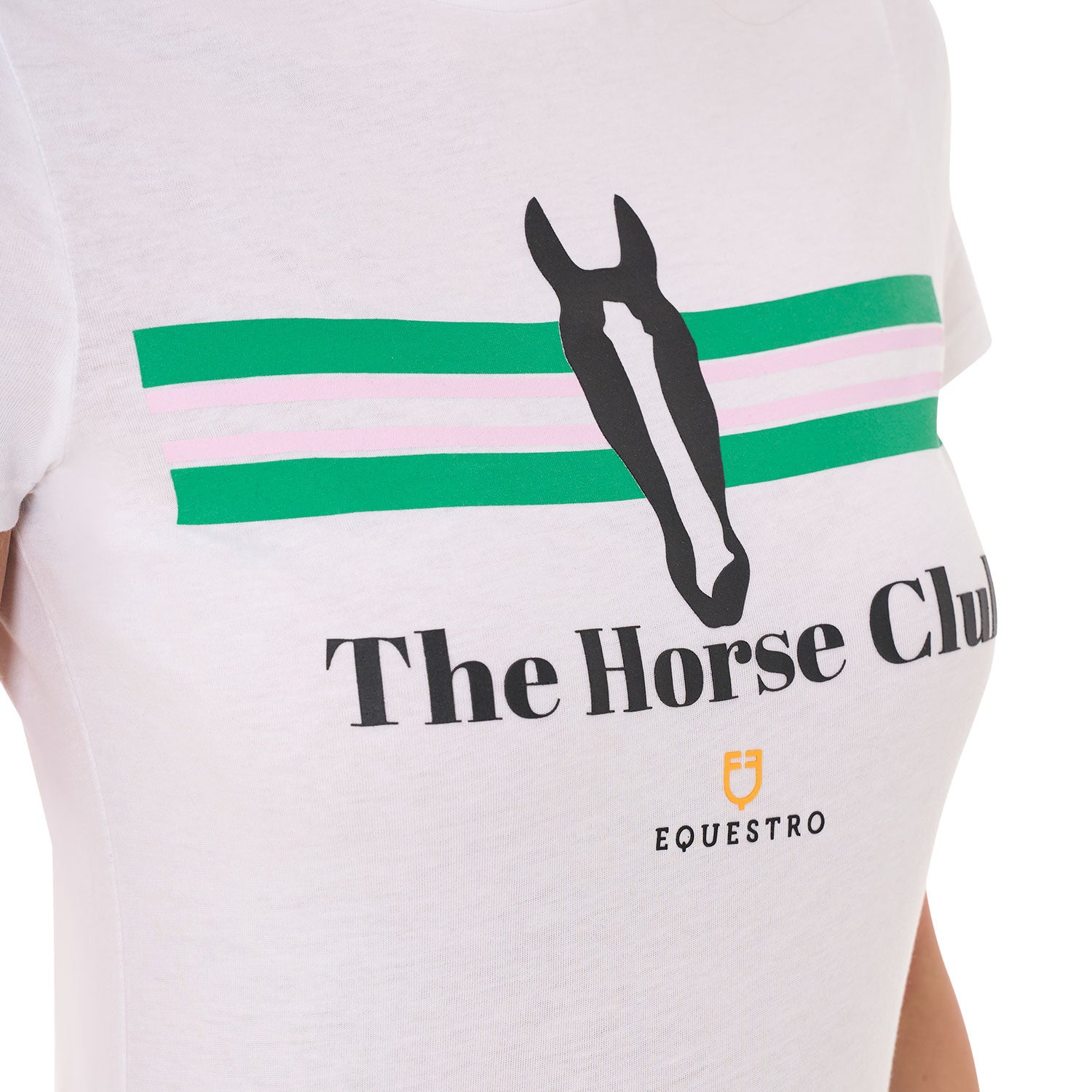 Women's Stripe Horse Club cotton T-shirt