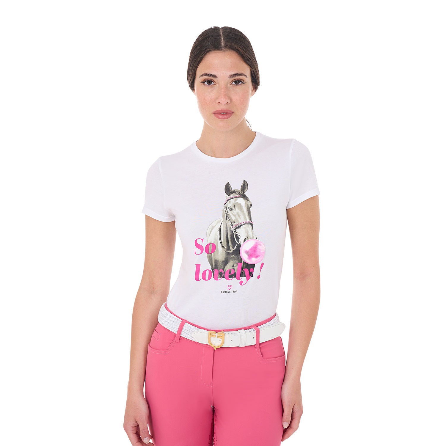 Equestro Women's So Lovely cotton T-shirt