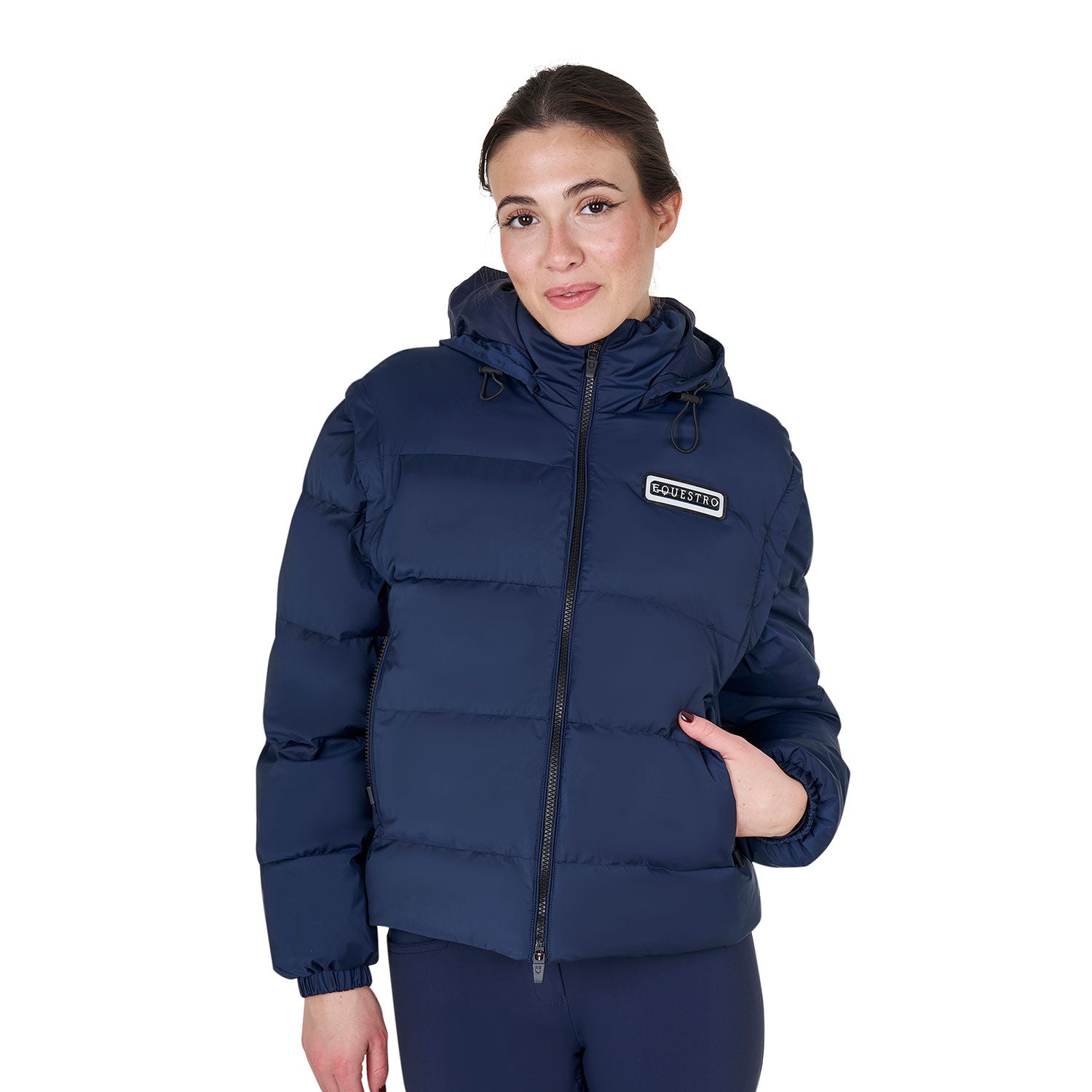 Equestro Women's 3-in-1 down jacket with detachable inserts