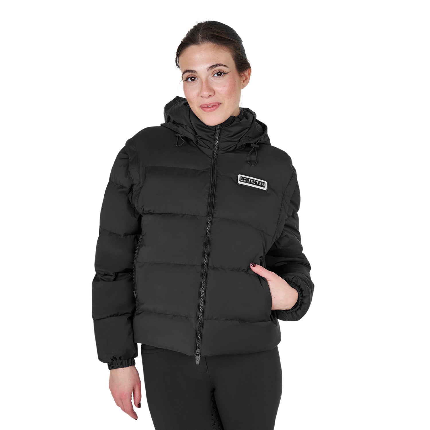 Equestro Women's 3-in-1 down jacket with detachable inserts