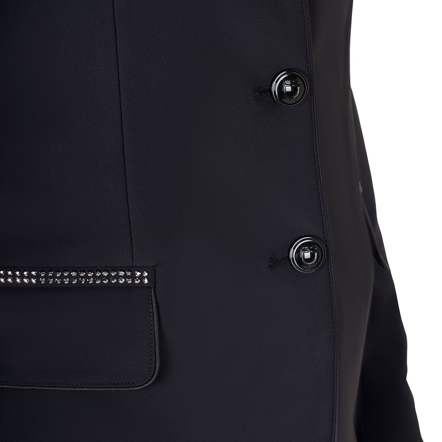 Women's competition jacket with rhinestones