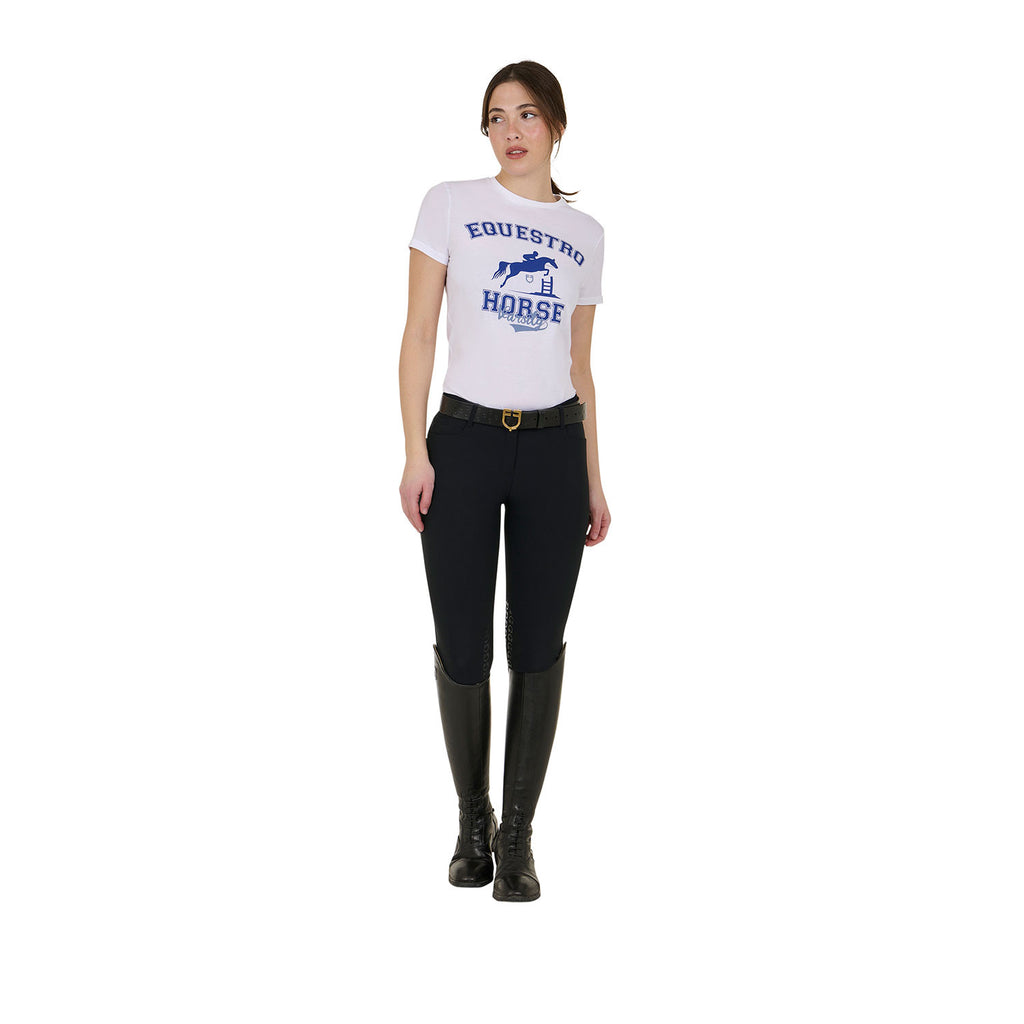 Women's Horse Varsity cotton T-shirt