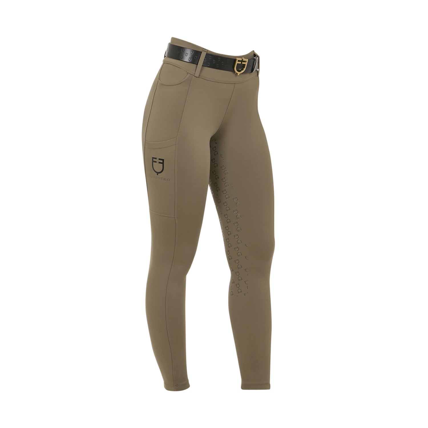 Equestro Women's high-waisted leggings with belt loops
