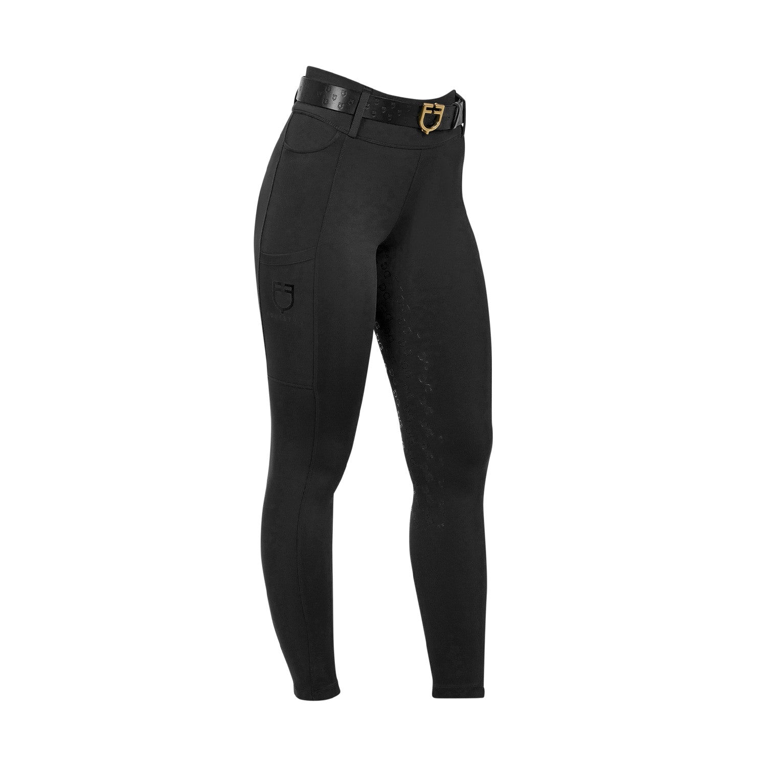 Equestro Women's high-waisted leggings with belt loops