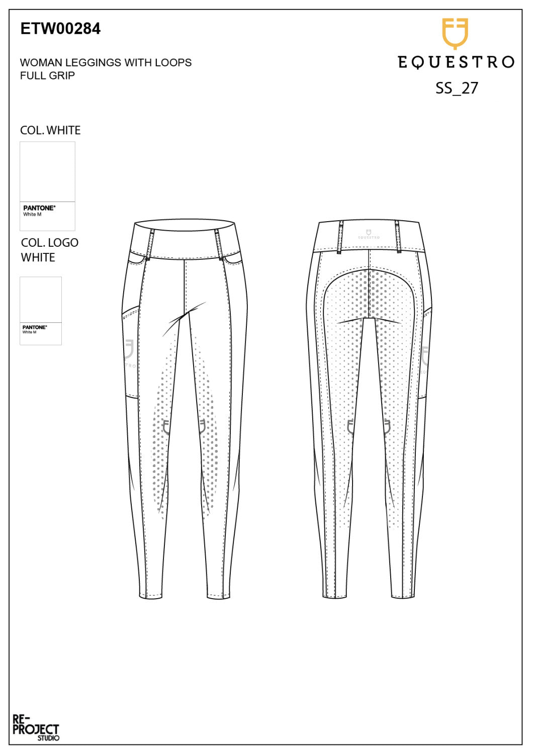 Women's high-waisted leggings with belt loops