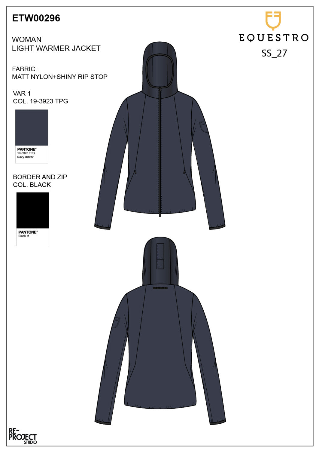 Women's softshell jacket Foldable line