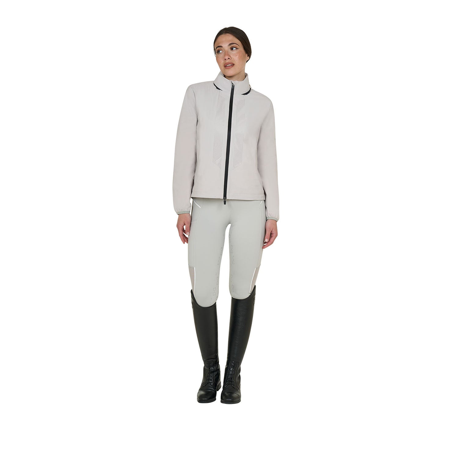 Women's softshell jacket with back logo