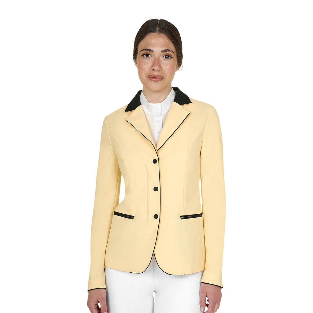 Equestro Women's competition jacket with zip and buttons