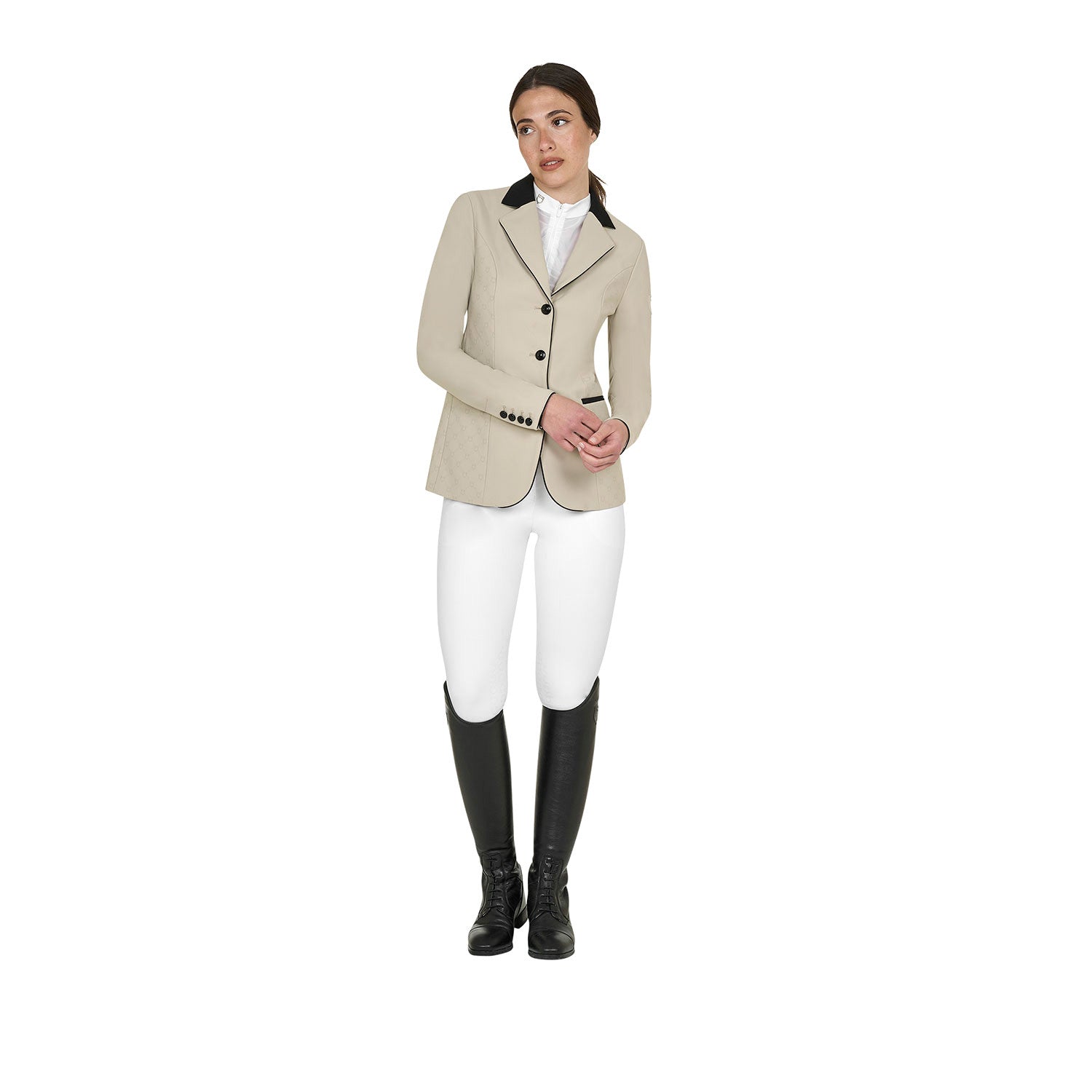 Women's Monogram competition jacket with three buttons