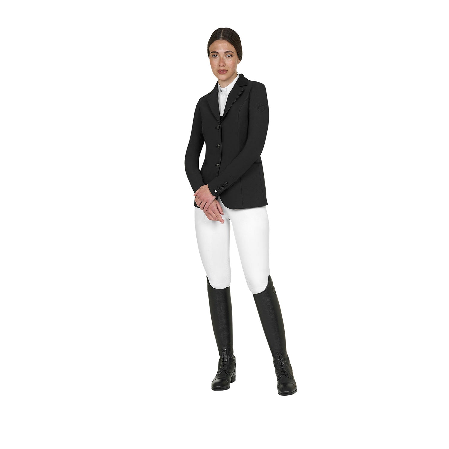 Women's Monogram competition jacket with three buttons