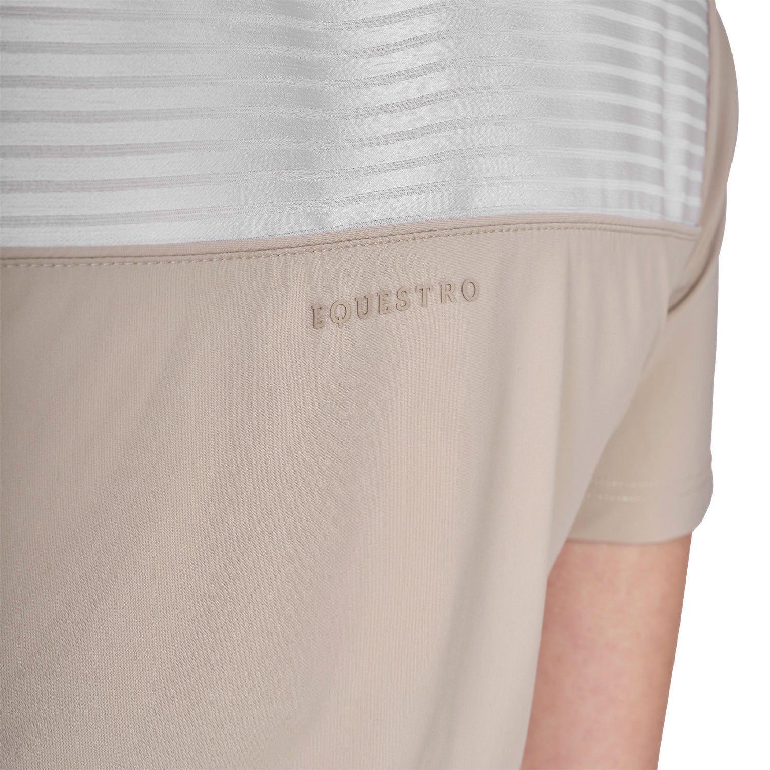 Women's slim fit competition polo shirt with silk-like fabric inserts