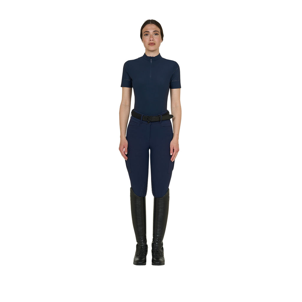 Women's training T-shirt in technical fabric with micro-holes