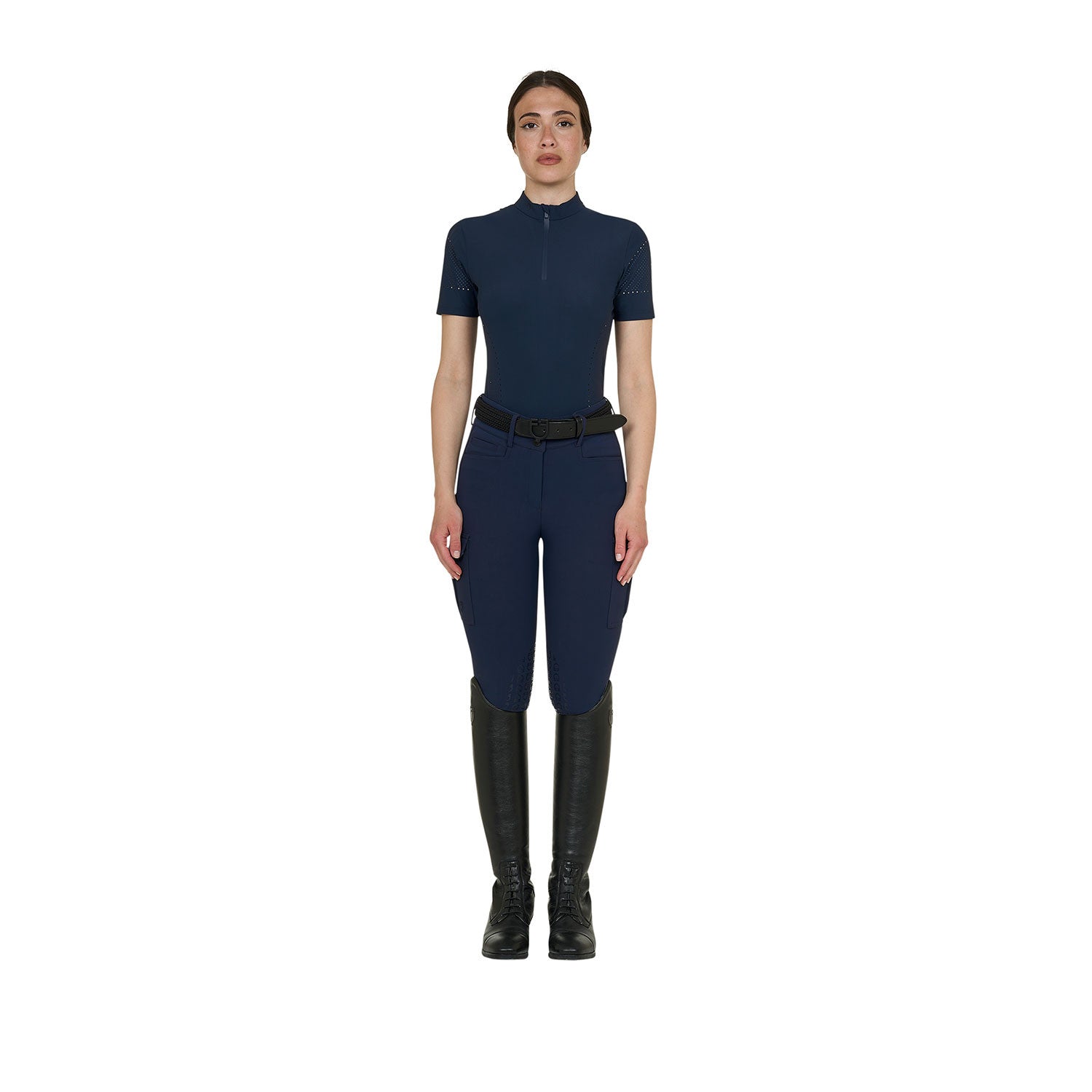 Women's training T-shirt in technical fabric with micro-holes