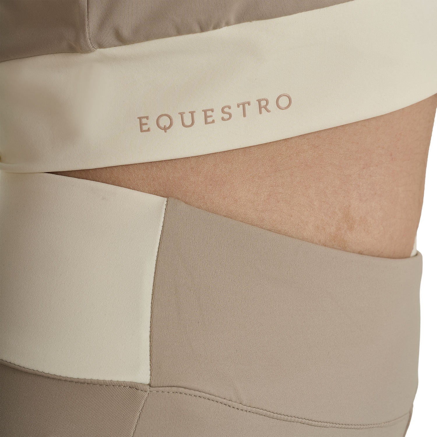 Women's cropped T-shirt in technical fabric