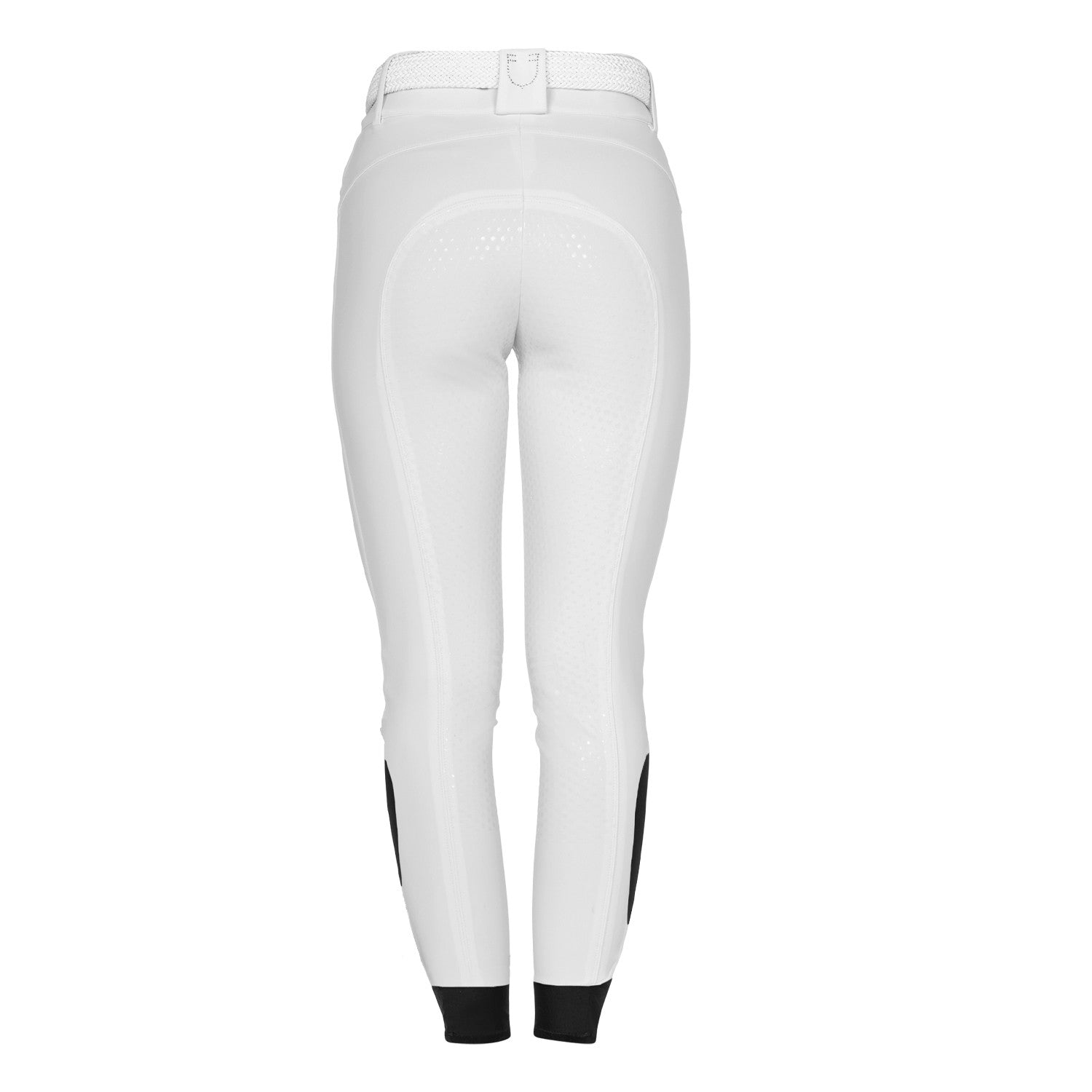 Women's high-waisted full-grip breeches with rhinestone logo