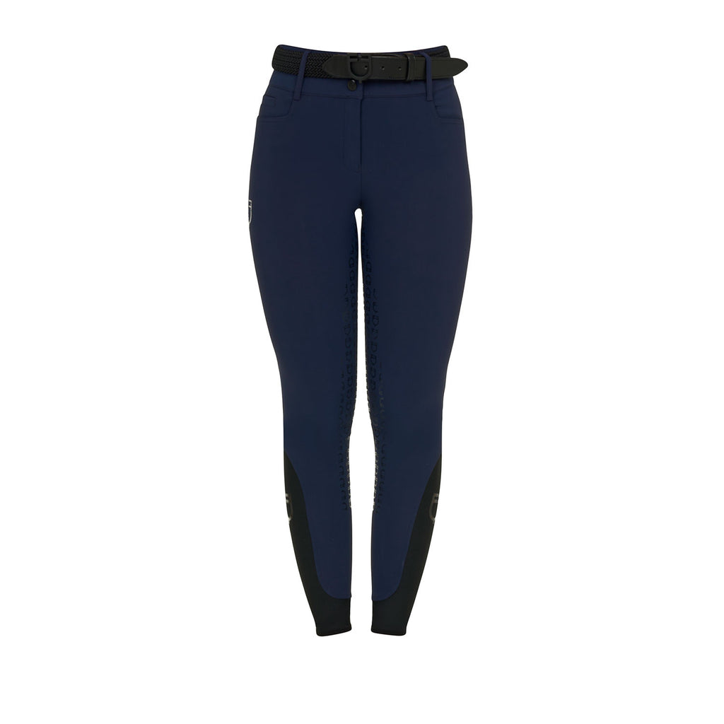 Equestro SS26 High Waist Full Grip Breeches - Navy