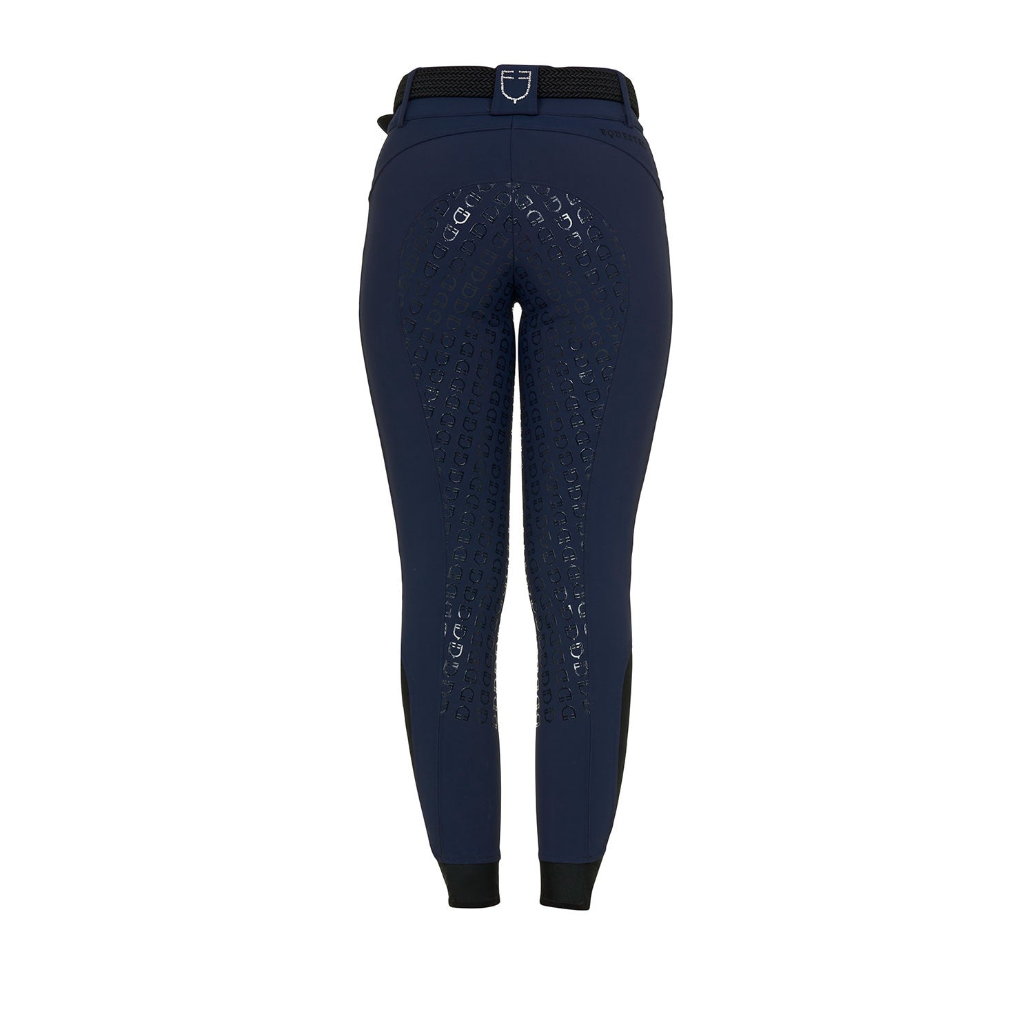 Women's high-waisted full-grip breeches with rhinestone logo