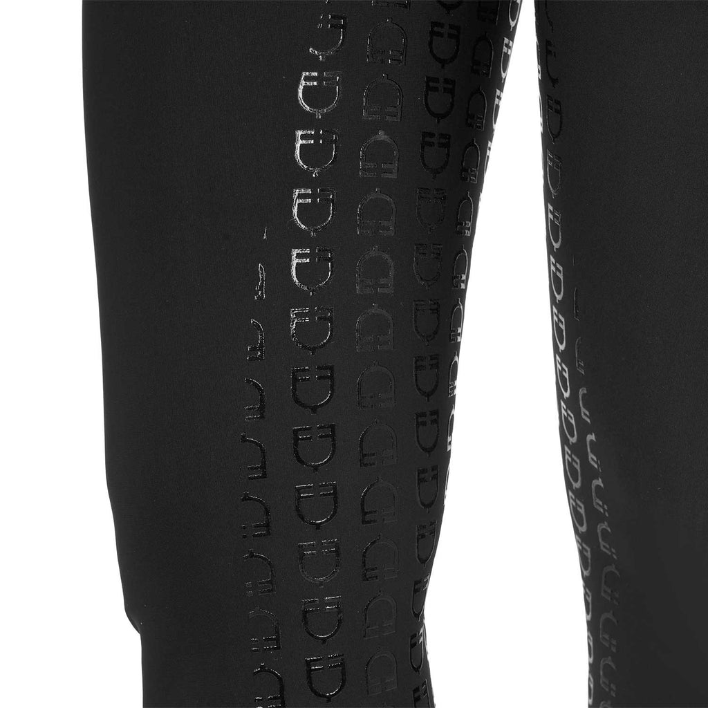 Women's high-waisted full-grip breeches with rhinestone logo