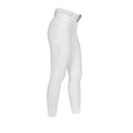 Equestro Women's high-waisted full-grip breeches with rhinestone logo