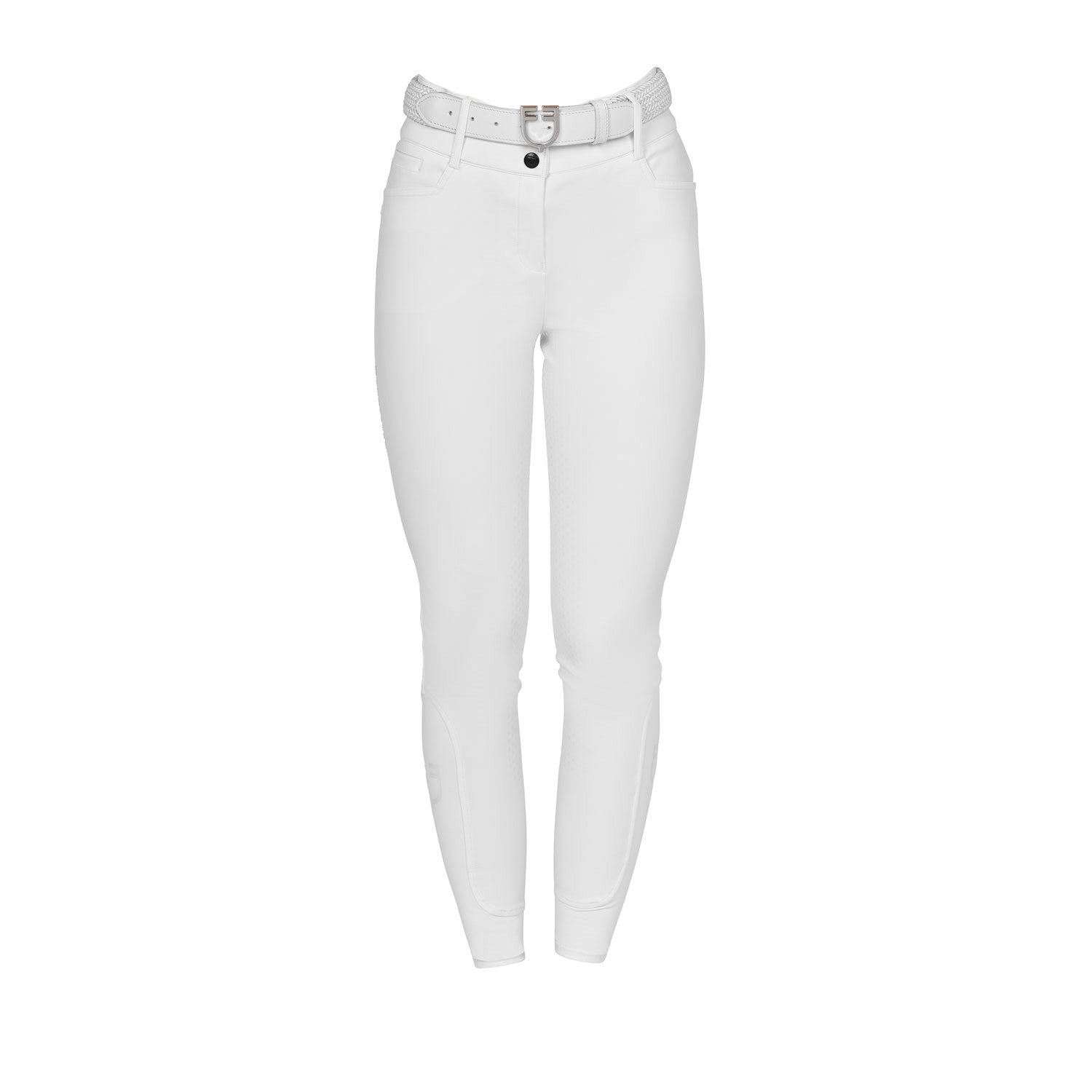Women's high-waisted full-grip breeches with rhinestone logo