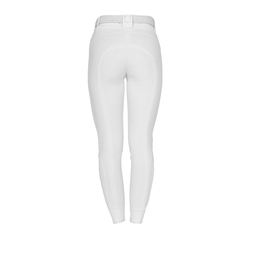 Women's high-waisted full-grip breeches with rhinestone logo