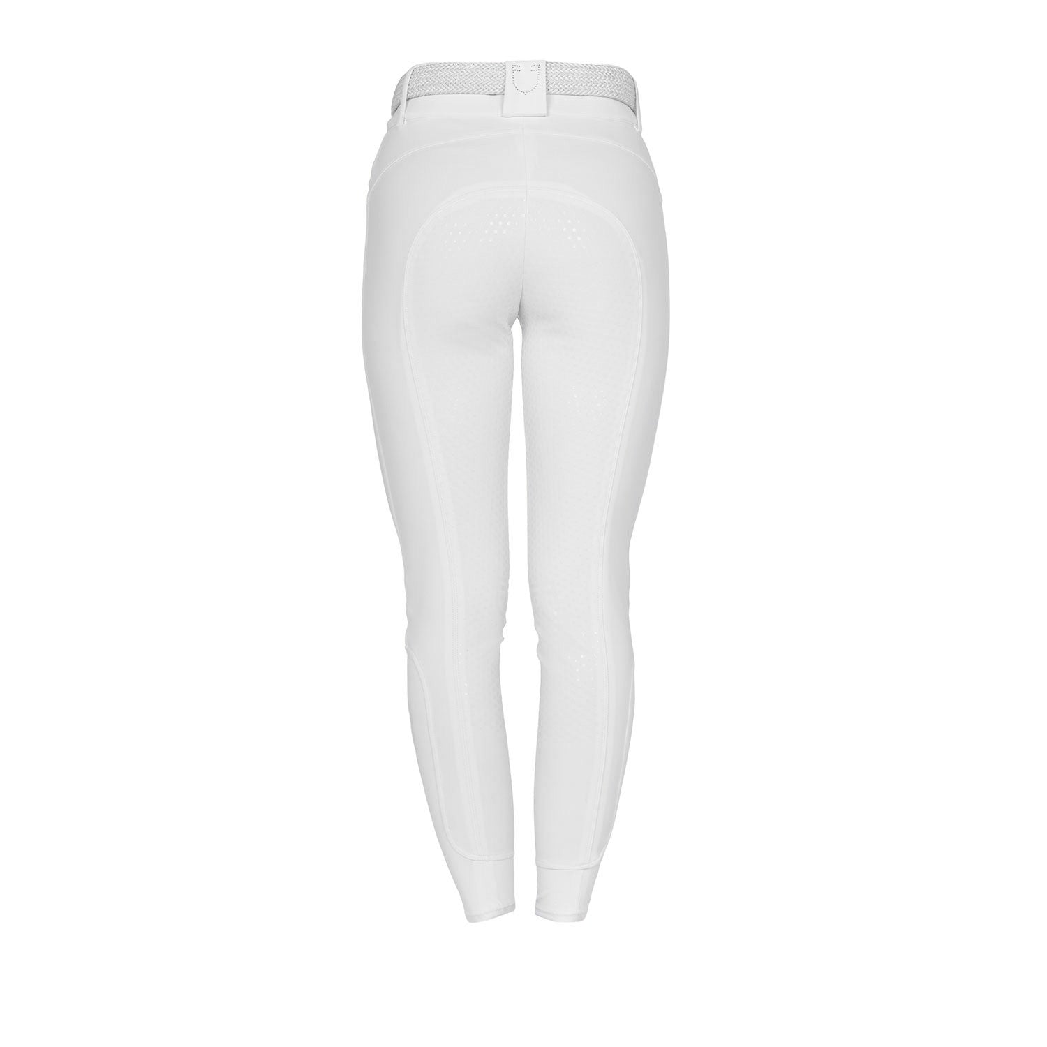 Women's high-waisted full-grip breeches with rhinestone logo