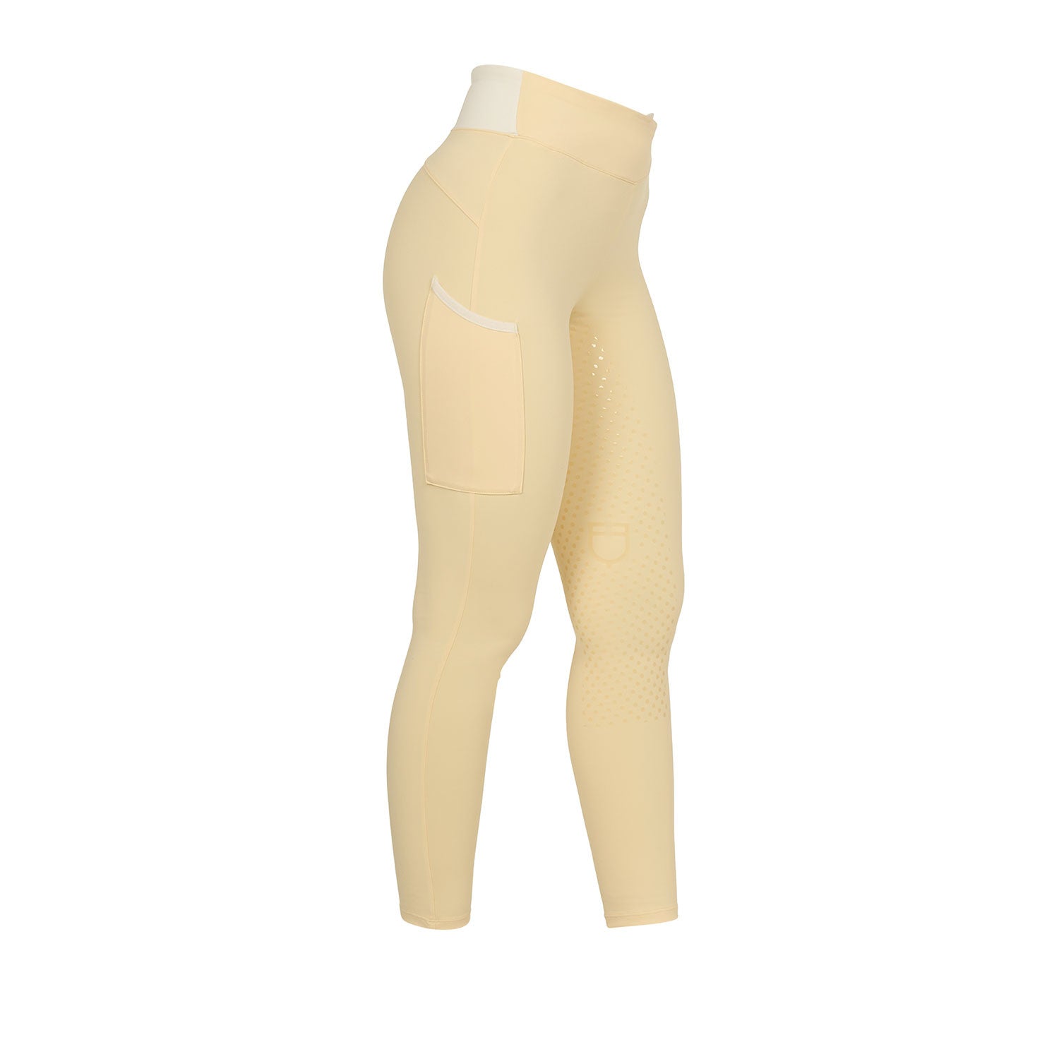Equestro Women's two-tone full-grip leggings