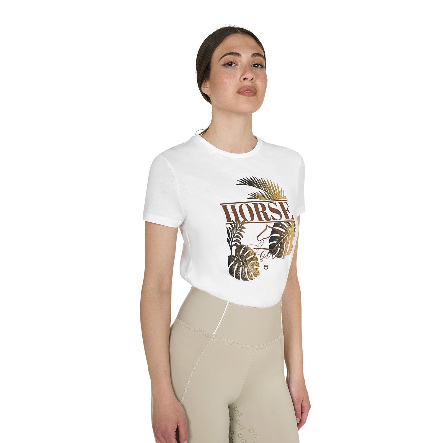 Women's Horse Palm cotton T-shirt