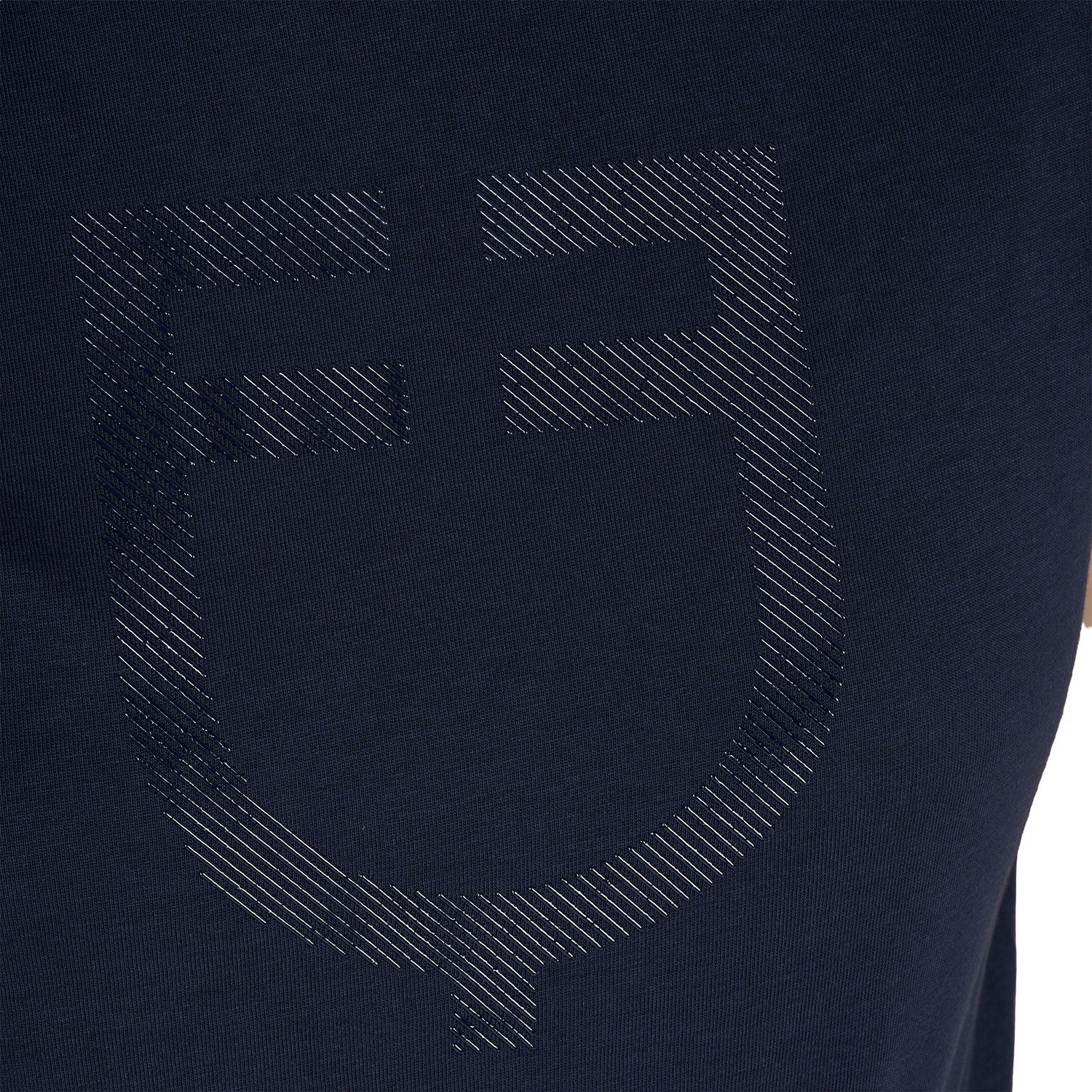 Women's basic T-shirt with tone-on-tone glossy logo