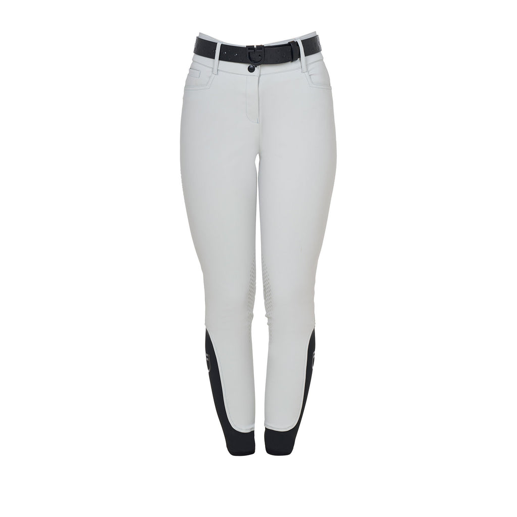 Women's high-waisted breeches with rhinestone logo