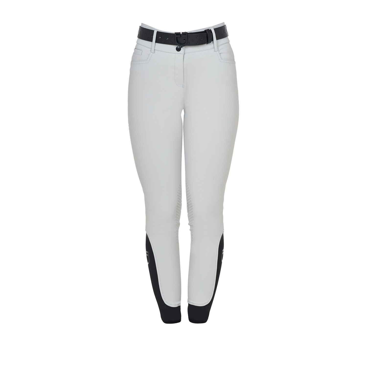 Women's high-waisted breeches with rhinestone logo