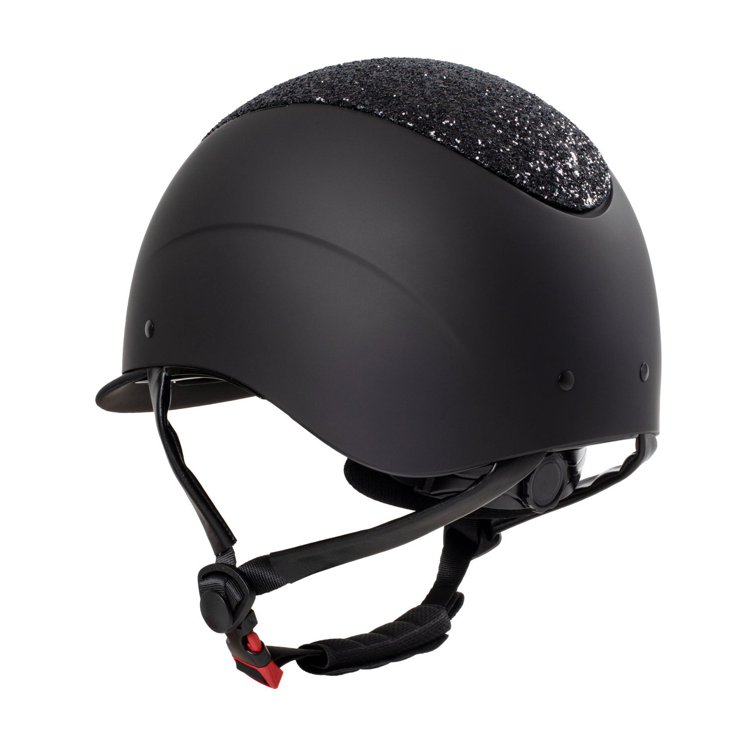 Narrow visor helmet with rhinestones EN 1384-2023 homologation