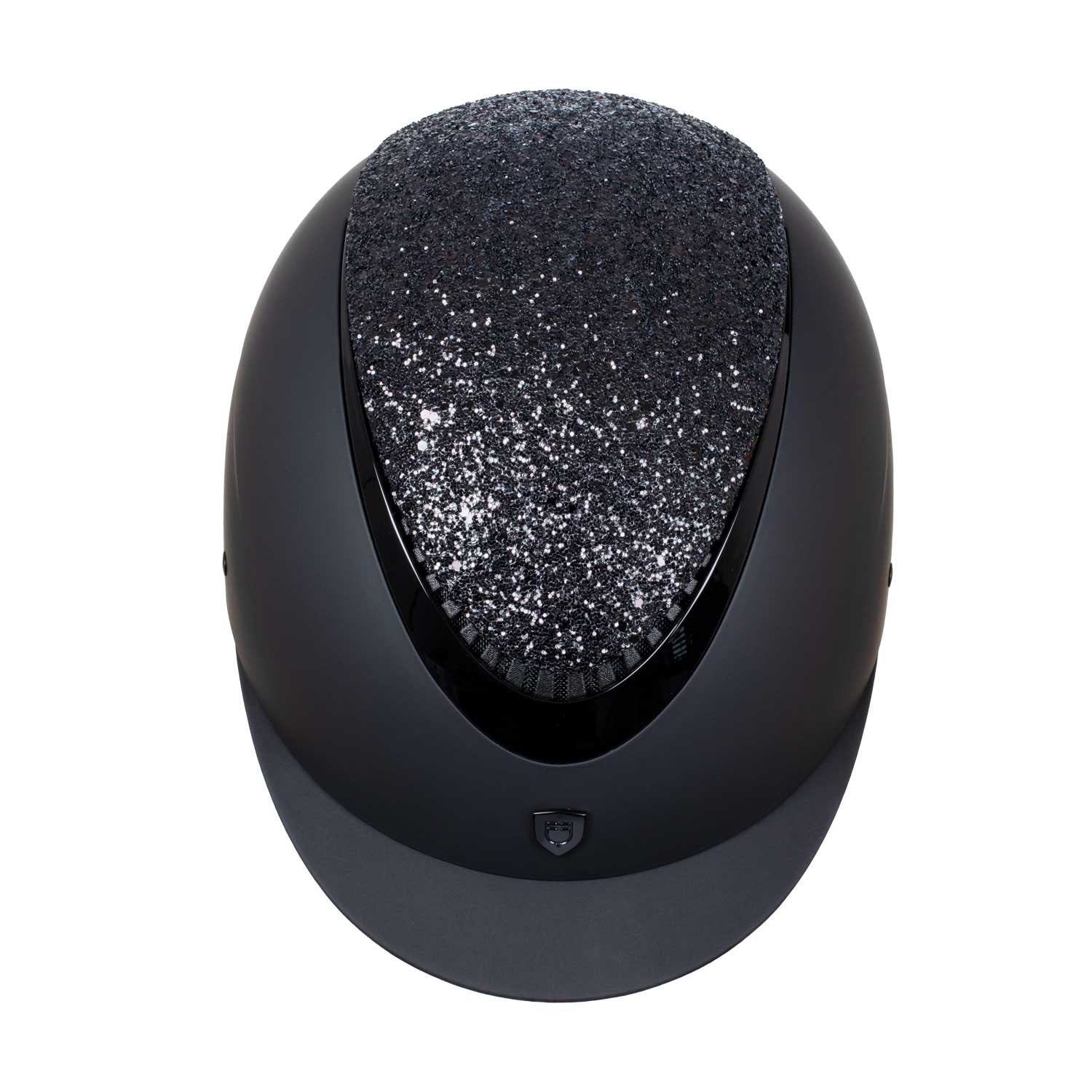Narrow visor helmet with rhinestones EN 1384-2023 homologation