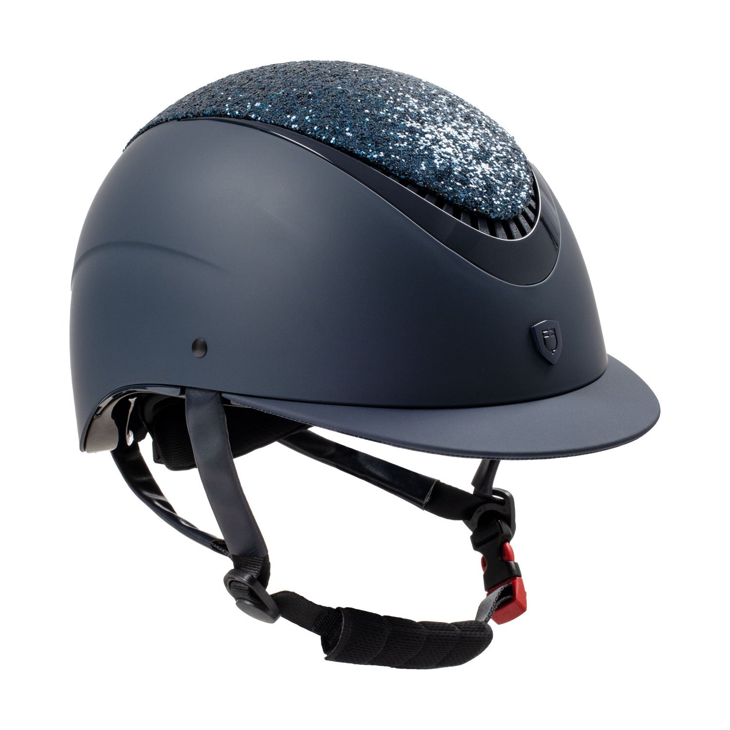 Equestro Narrow visor helmet with rhinestones EN 1384-2023 homologation