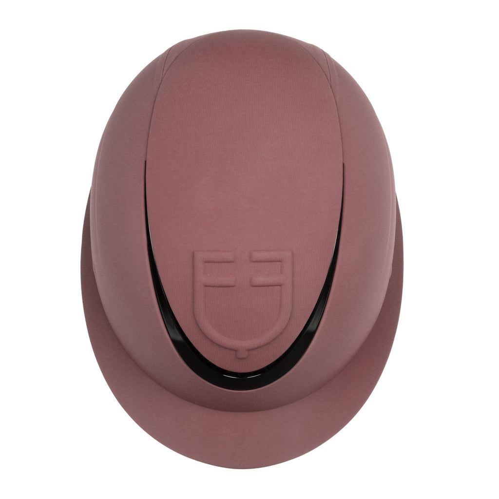 Women's helmet with wide visor and embossed logo homologation EN 1384-2023