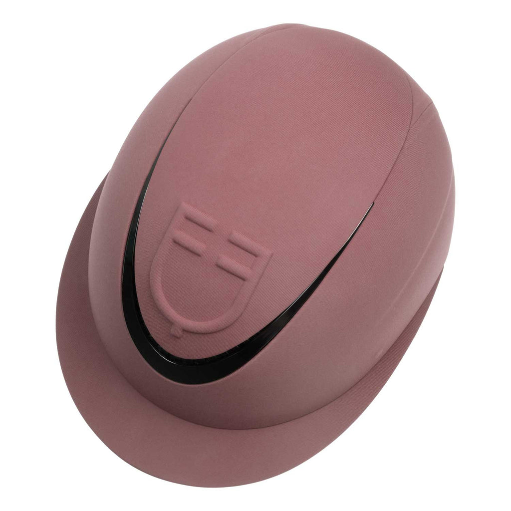 Women's helmet with wide visor and embossed logo homologation EN 1384-2023