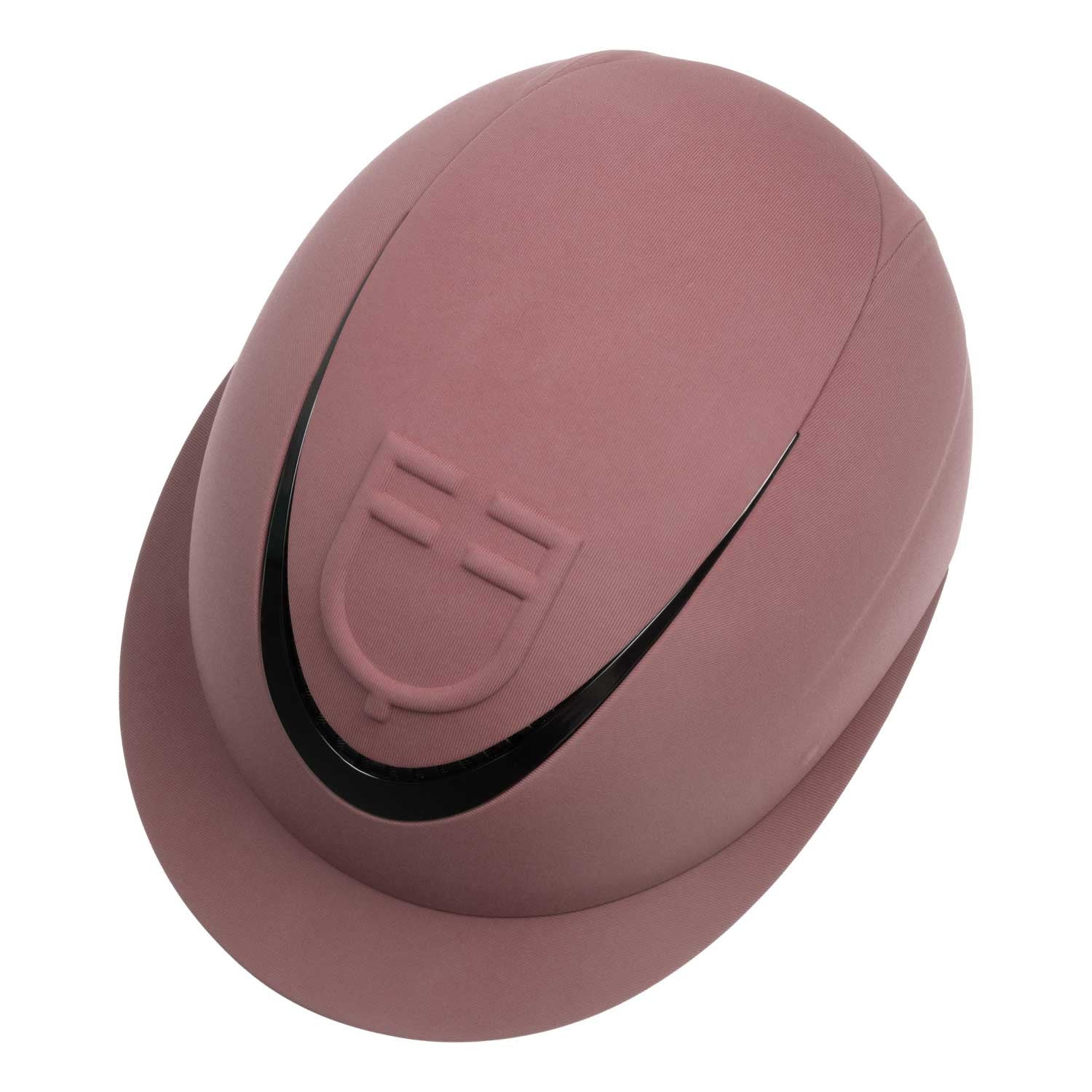 Women's helmet with wide visor and embossed logo homologation EN 1384-2023