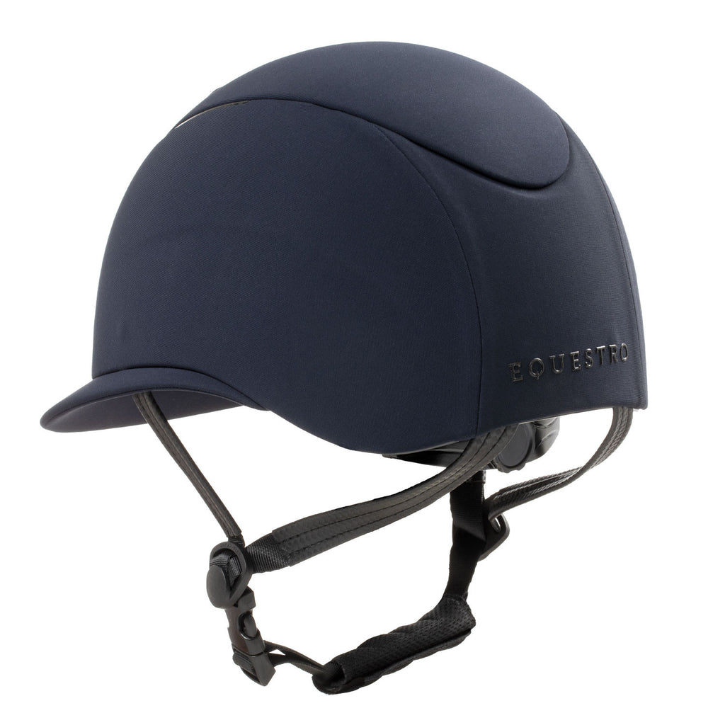 Women's helmet with wide visor and embossed logo homologation EN 1384-2023